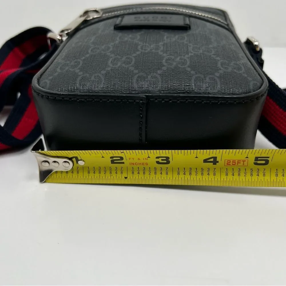 Gucci GG Supreme Canvas Mini Messenger Crossbody Bag Men